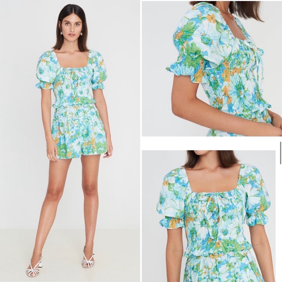 Faithfull the Brand Tops - Faithfull the Brand Lenora Top Gardone Floral new